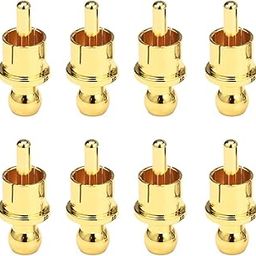 Protect Caps Gold Plated Short Circuit Caps Metal Protective Caps, Noise Plugs to Enhance Music Sound-image-3