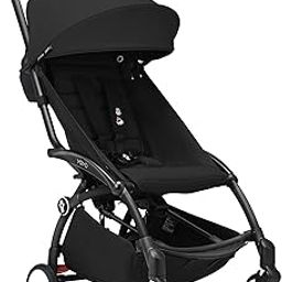 Stokke Babyzen YOYO3 Stroller from 6 Months - Includes Black Frame, Seat Cushion + Canopy - Folds in & Out in a Flash - Light & Compact - Carry-On Compatible - Black-30