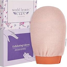 Durable Moroccan Hammam Exfoliating Mitt Kessa Scrub Glove Preparation Shower Scrub Gloves Body Facial Tan Massage (Orange)-17