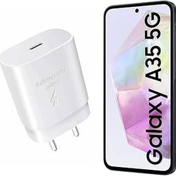 MAK 25W Charger for Samsung Galaxy A35 5G Type C Charger Adapter Compatible with Galaxy A35 5G Charger, 25 Watt USB Type C to C Pd Charging Adapter C Type, White-17