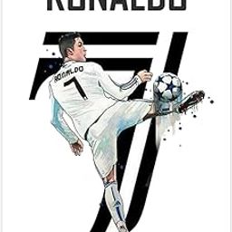 Generic Real Madrid Ronaldo Wall Poster - 300GSM Glossy - Peel & Stick - 29L x 21W cm - Unframed - Indoor Wall Mount - Living Room, Bedroom, Fans Room-39