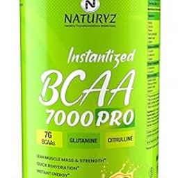 NATURYZ Instantized BCAA 7000 PRO |7G Vegan BCAAs | Glutamine | Citrulline | Electrolytes | 0 Added Sugar | Powerful Pre/Post & Intra Workout Amino for Lean Muscle Growth, Strength, Quick Re-Hydration & Instant Energy - 400g(Mango)-9