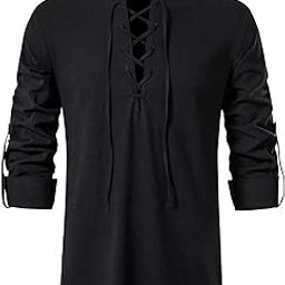 Cotton Blend Solid Casual Short Kurta for Men Full Sleeve Mandarin Collar with Drawstring Stylish Shirt Kurta for Men-image-13