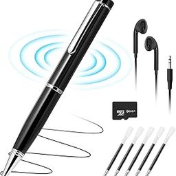 64GB Digital Voice Recorder - Loan Chiangmai Digital Voice Activated Recorder with AI-Intelligent Noise Reduction,Recorder Device for Lectures Meetings, Work, Interviews(Black)-picture-6