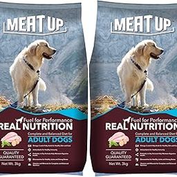 Meat Up Dry Adult Dog Food, Chicken Flavour, 3 KG (Buy 1 Get 1 Free)-image-70