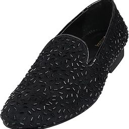 Men's soft touch black velvet/Hand embroidered katdana work Slip-on Jutti for Bridal Party Casual Ethnic Shoe, Juti, Juti for men, Ethnic juti, Juttis and Mojaris, Cocktail, Wedding|Party|Occasions|Fashion|Outdoor|Indoor|Lightweight|Shoes with TPR Sole-image-28