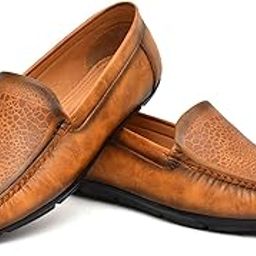 Men's Synthetic Leather Slip On Loafer Shoes | Stylish & Comfortable Soft Sole Cushioned Slip On Moccasins.-image-95