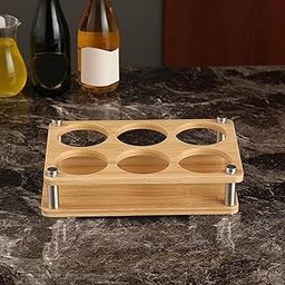 Ndola 6 Holes Shot Glass Tray Holder Wooden Drink Cup Storage Holder for Party|Home & Garden|Kitchen Dining & Bar|Bar Tools & Accessories|Wine Racks & Bottle Holders-picture-31