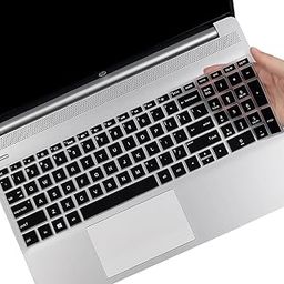 Ojos Keyboard Cover for 15.6 HP Laptop 15-dw 15-dy 15-ef 15-da/db 15-dy5033dx 15-dy5131wm 15-dy2702dx 15-dy2703dx 15-da0012wm 15-db0015dx 15-ef2126wm, Envy 15m-dr/ds 17-bs/bw 15m-dr1011dx 15-Black-24