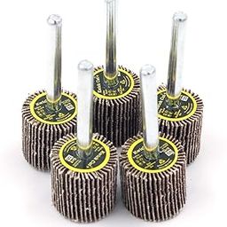KWICK CUT+ Spindle Mop Wheel 25x25x6mm 5pcs 36 Grit 5pcs – Flap Wheel | Grinding Wheel for Metal, Wood, Rust & Paint Removal | Drilling & Deburring Tool | Polish Wheel | Metal Wood Working (220 grit)-image-22