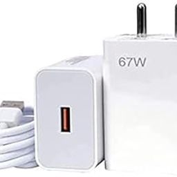 67W Ultra Fast Type-C Charger for Xiaomi Poco F4 Charger Original Adapter Like Quick Dash Warp Dart Flash Super Vooc Qualcomm QC 5.0 Charger with 1M Type C USB Data Cable (67W,OP-13,WT)-image-91