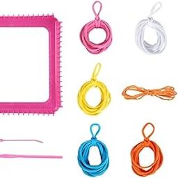 FABLOFT® Weaving Loom Kit Creative Toy Pot Holder Loops for Beginners Adults Knit Hat Style A-image-5
