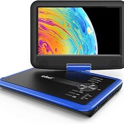 ieGeek 11.5 inch Portable DVD Player 360° Swivel Screen, AV-in/Out, SD Card and USB Port, 5h Rechargeable Battery, Support Resume Function, Region-free Blue-29
