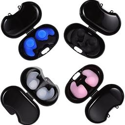 SKINPLUS 4 Pairs EarPlugs Waterproof Reusable Silicone Swimming Ear Plugs Water Protection Swimming Adults Kids Bathing Ear Plugs.-image-39