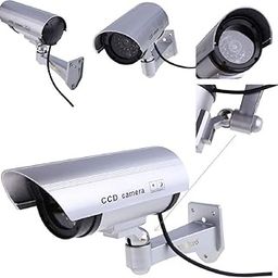 Simxen 4pcs Outdoor Surveillance Fake IP Camera Indoor Surveillance Security Camera Dummy Night CAM LED Light Safe Home FC-image-58