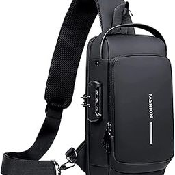 Men Women Crossbody Bags Shoulder Bag Chest Bag Water-Resistant Anti-Theft Side Bag With Usb Charge Port For Travel Office, School, Outdoor, Business And Other Occasions (1Pcs)-image-7