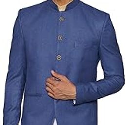 Men's Wool Purple Bandhgala-image-36