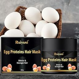 Raiyani Egg White Protein Hair Mask for Shinier and Stronger hair (200gm)-image-0