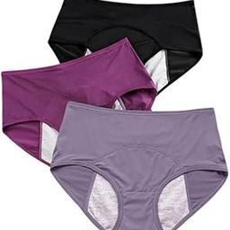 Women's Leak Proof Underwear for Low to Medium Flow, Reusable Odour and Stain Free Cotton Anti-Bacterial Menstrual Period Panties (Assorted) (Assorted)-49