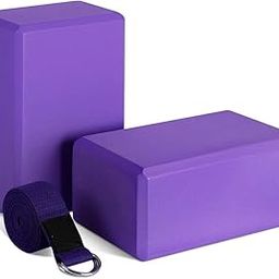 NETXE Yoga Blocks Set of 2 and Belt High Density Foam Yoga Bricks Pack of 2 for Stretching, Balancing Yoga Bricks, Yoga Block Premium Yoga Accessories for Women & Men Yoga Equipment with Strap-15