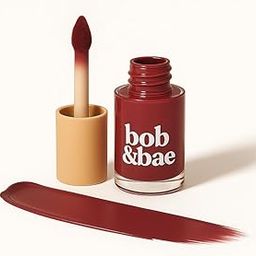 Bob & Bae Semi-Matte Liquid Lipstick – Long-Lasting, Lightweight Lip Color with SPF – Smudge-Proof Formula. (Sydney Secret, 5 ml)-16