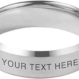 SILVER PERSONALISED RING | CUSTOM RING | SILVER PLATED RING | SILVER RING | NAME RING | UNISEX FOR MEN & WOMEN | STAINLESS STEEL MATERIAL | BEST FOR GIFTING | SIZES 17,18,19,20,21&22MM-image-96