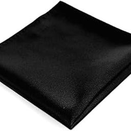 Sorella'z Mens Satin Pocket Square: Pack of 1 SOR/CL-PSQ1 (Black)-image-38