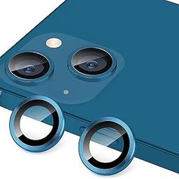 GadgetBite Camera Lens Protector for iPhone 13 & 13 Mini, Tempered Glass Lens Ring Cover (Sea Blue)-30