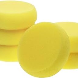 Penta Angel Round Sponges 6pcs 3inch Yellow Painting Sponges Synthetic Artist Sponges Watercolors Sponges for Art & Craft Pottery Clay Cleaning Ceramics Wall (Round Painting Sponges)-picture-18