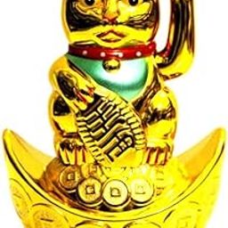 Artisansorissa Lucky Chinese Money Cat with Waving Paw - Good Fortune 8.5 inch-image-76