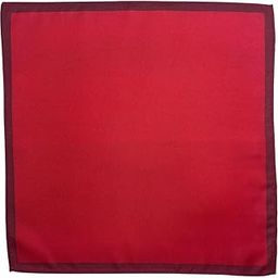 Red Microfiber Pocket Square for Men with Maroon Border-picture-27