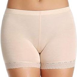Women's Cotton Lace High Coverage Stretch Mid Waist Boy Shorts - Free Size | Bike Cycling Slip Yoga Shorts Under Dresses Undershorts for Women & Girls-image-29