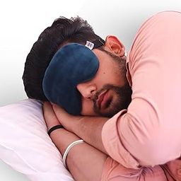 BTH Company nylon Adjustable Sleeping Eye Mask - Super Soft & Smooth - Cyan - Ideal For Women, Men, Old Ages, And Kids - The Comfortable Blindfold For A Restful Sleep-25