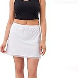 Cotton Rich Regular Micro Short Inner Skirt Slip for Women-image-21