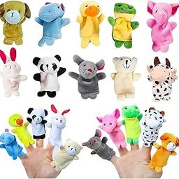 AK ANOLIHK Finger PuppetsFinger Puppets, 10 Pcs Cute Soft Finger Puppetsfor Toddlers for Boys & Girls, Finger Puppets for Babies Toys Present for Kids Baby (10 PC Finger Puppets HMT 0)-19