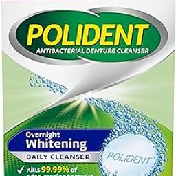Polident Antibacterial Overnight Denture Cleanser Triplemint - 120 Tablets-20