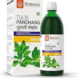 Krishna's Tulsi Panchang Juice - 500 ml | Goodness of whole Tulsi Plant | Ayurvedic Cough Reliever | Empowers Body immune system-picture-25