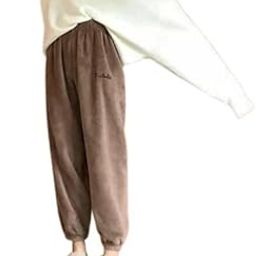 Winter Lounge Pants Warm Soft Fleece Pajama Bottoms Sleepwear Free Size (28 till 32) Pack Of 1-picture-11