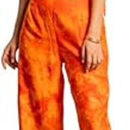 Womens Orange Tie & Dye Beachwear Set-image-6