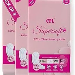 CPL Supersoft Ultra Thin Sanitary Pads – Extra Long, Cottony Soft, Rash-Free with 10X Absorbency for Heavy Flow & All-Day Comfort | XXL | Pack of 3 | 108 Pads-image-16