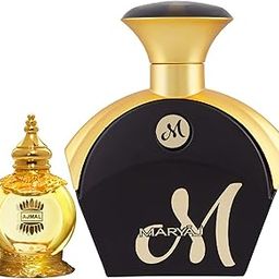 Ajmal Mukhallat AL Wafa Concentrated Perfume Oil Oriental Musky Alcohol-free Attar 12ml for Unisex and Maryaj M for Her Eau De Perfume Fruity Floral Perfume 90ml for Women-7