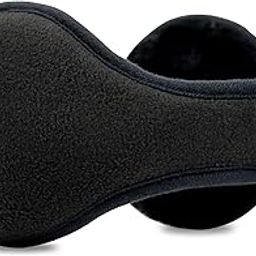 Winter Men Earmuffs, Big Size Foldable Polar Fleece Ear Warmers Women Adjustable Ear Muffs for Outdoor Activities-image-6