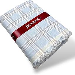 Unstitched 100% Pure Cotton Checks Shirt Fabric - 1.60 Meter Shirt Piece - 2.10 Meter Kurta-image-24