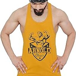 Anax Aesthetics Men Gym Vest Cotton Sleeveless Sando Tank Top 100% Cotton Grafiko Arnold Classic Sleeveless Gym Stringer Vest for Men-image-83