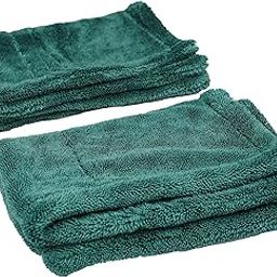 Motor Headz 1200 GSM Microfiber Cloth for Cars & Motorcycles Super Absorbent, Edgeless Design, Lint Free and Double Sided 60x40 CM Large Size (Set of 2, Green)-image-51