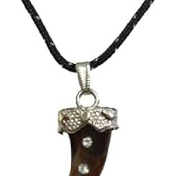Trendy Plated Faux imitation Ivory Horn, Elephant tooth design, Stylish Fashion pendant Latest for Men & Women-picture-46