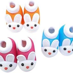3 Pair Comfortable Rabbit Style Booties-image-21
