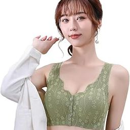 Women's Cotton Spandex Lightly Padded Front Open Sports Bra-6