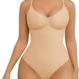 briafinz Women Tummy Control Bodysuit Seamless Sculpting Snatched Waist shaper Thong Full Body Shapwear (ED025)-picture-4