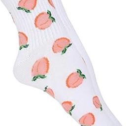 Women Orange Peachy Boyfriend Sock 2-Pack-picture-46